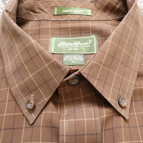 🔴🔴🔴Eddie Bauer Botton Down Shirt - Picture 1 of 3